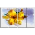 thumbnail image 2 of Yellow Lily Hand drawn Flower - Floral Canvas Art Print, 2 of 3