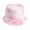 Pink, variant on Xfvqtps Men and Women Fisherman Hats Gradient Color Painted Tie Dyed Double Sided Fisherman Hats Wear Outdoor Sunscreen Sun Hats On Both Sides Light Blue