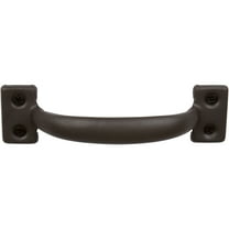 DELANEY HARDWARE 6-1/2 in. Bronze Barn Door Hardware Square Pull Handle