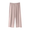 thumbnail image 5 of NMMUED Women's Embroidered Cotton Linen Two Piece Set for Seniors Short Sleeve Floral Top Wide Leg Pants Breathable Loose Fit Casual Summer Lounge Outfit Comfortable Daily Wear Women Lounge Set XXL, 5 of 5