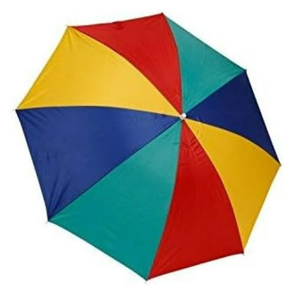 Beach Chair Umbrella - 4 Foot Clamp-On - Portable Sun Shade - SPF 50  UV Protection - Compact Beach & Outdoor Use - Multi-Color