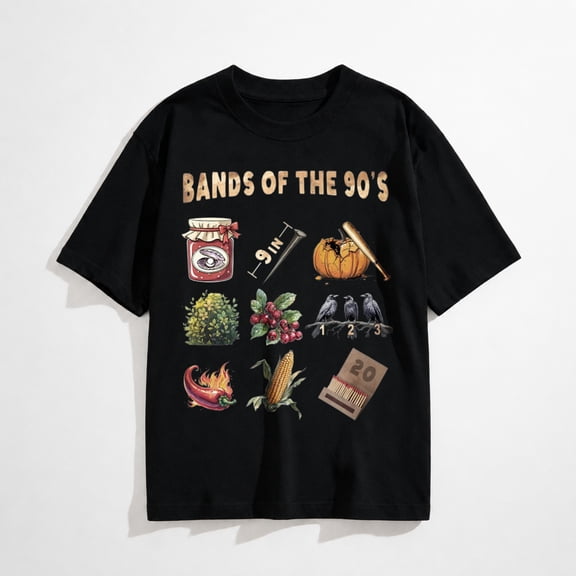 Vintage Style Design Popular Music Bands of The 90's Band T-Shirt