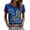 Blue #007, variant on Women's Never Forget 911 Memorial T Shirt We Will Never Forget 9/11 Tee American Flag Patriotic Shirt, L