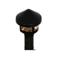 thumbnail image 3 of Meyda 169837 8 in. Fulton Prime Post Mount, Seedy Glass & Plain Black Powdercoat, 3 of 4