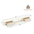thumbnail image 5 of ​​FloatiCasa 70-inch Floating TV Stand Wall-Mounted Media Console with Vertical Groove Design, for TVs up to 75 inches, Fully Assembled(White), 5 of 15