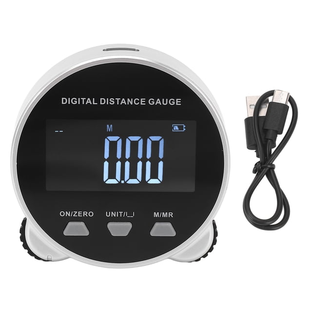 Medidor De Distancia Digital, Medidor De Distancia Digital Pantalla LCD Recargable Herramienta Electrónica De Medición Rodante De Larga Distancia