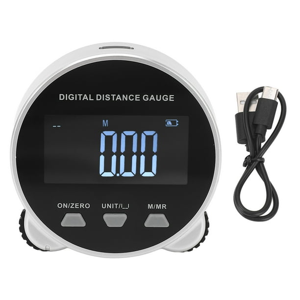 Medidor de distancia digital con pantalla LCD recargable, herramienta electrónica para medir largas distancias.