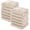 Apricot, variant on YOOFOSS Muslin Burp Cloths 100% Organic Cotton Baby Face towels 12 Pack Baby Washcloths for Showering 12"x12" Soft and Absorbent Baby Towels