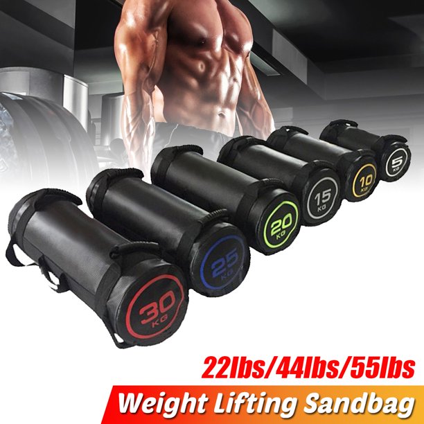 Leather Fitness Weights Sandbags Training Exercise Dynamic Load Heavy Duty Workout Gym Sandbag For Functional Strength Training Exercises Black 10 60lbs Walmart Com