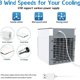 thumbnail image 3 of Acondicionadores de aire portátiles Mini enfriador de aire ventilador acondicionador evaporativo ventilador frío de refrigeración escritorio Mini, 3 of 5