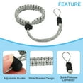 thumbnail image 4 of Uxcell Camera Wrist Straps, Polyester Adjustable Braided Hand Strap with Quick Release Connector, Grey, 4 of 6