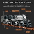 Big Boy Steam Train Building Set with Station&Tracks,Retro Union ...