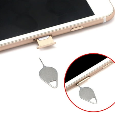 

10PCS Sim Card Tray Removal Eject Pin Key Tool Stainless Steel Needle