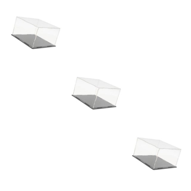 VONKY Récipient Acrylique Transparent pour Protection contre la Poussière et Vitrine 24x17x24cm 3Ensemble