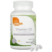 Zahler Vitamin D3IU, Advanced D3 Formula, Supports Healthy Bones and Immune System 75 mcg (3,000 IU), 120 Softgels