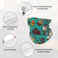thumbnail image 3 of Neck Gaiter Face Cover Scarf, cute cake Soft Face Sun Mask Cover Scarf Headband Cooling Sweat Absorbing Bandanas Hiking Cycling Running, 3 of 7