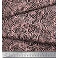 thumbnail image 2 of Soimoi Pink polyester Crepe Fabric Leopard & Wild Animal Skin Print Sewing Fabric BTY 42 Inch Wide, 2 of 3