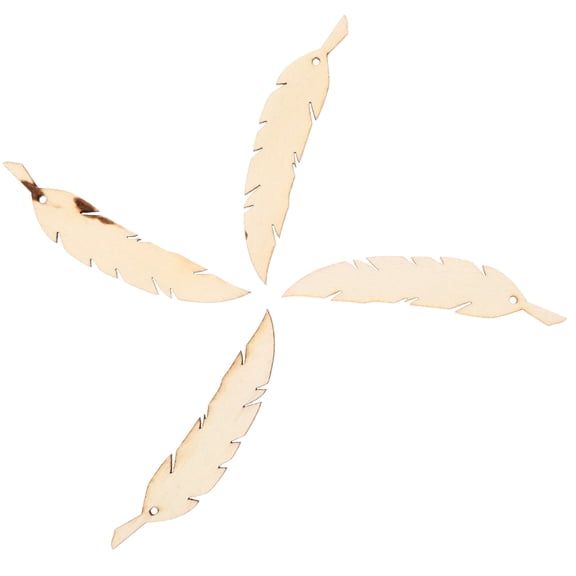 COMPUKAS 100-Piece Wooden Dream Catcher Hanging Ornaments in Beige for Wall Decor and Home Decoration Accents