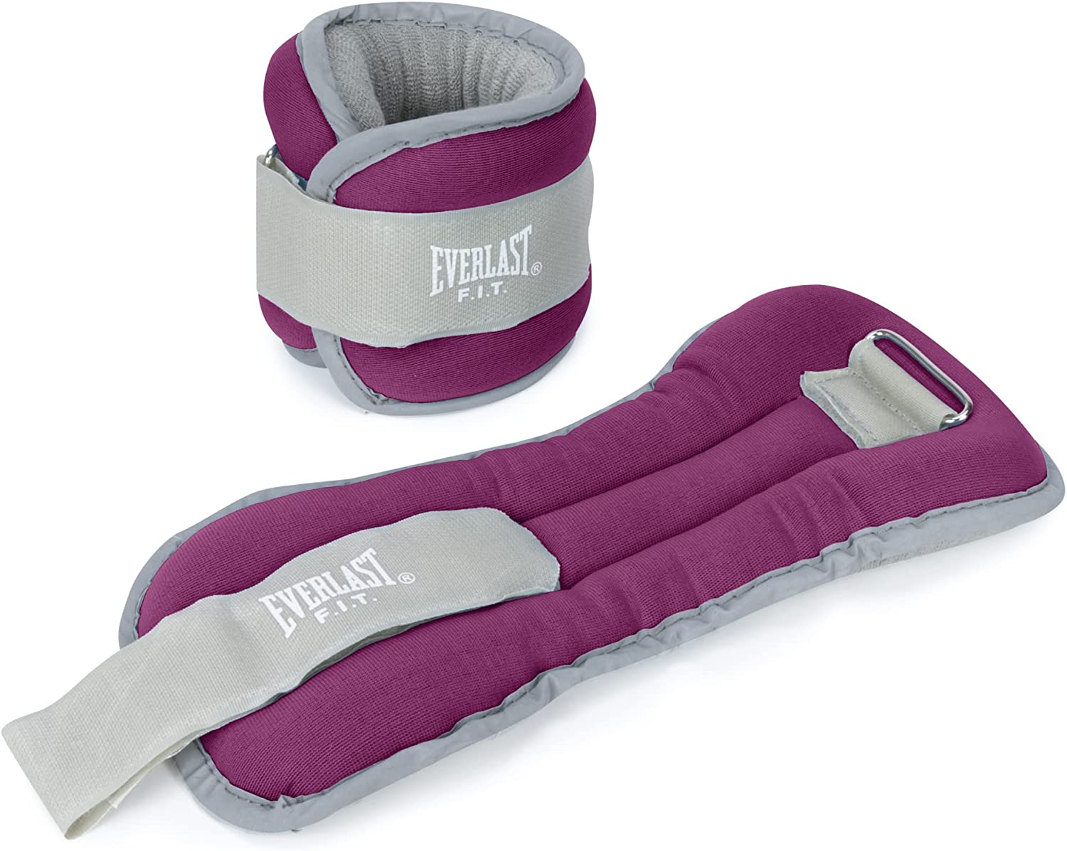 CRENEWY Adjustable Wrist & Ankle Weights - 1 Lb Each (Set Of 2), Blue, For Fitness & Running