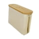 thumbnail image 2 of Cesta para papel higiénico con tapa de bambú, multifuncional, ahorra espacio. beige blanco, 2 of 9