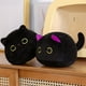 thumbnail image 4 of Almohada de peluche de gato grande Kawaii de 9 cm a 70 cm, cojín redondo de cama de gato negro, juguetes para dormir, muñecos de animales suaves de peluche, regalo de cumpleaños para niños, 4 of 5