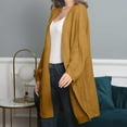 thumbnail image 4 of Ozmmyan Womens Cardigan Sweater Fall Winter Long Sleeve Solid Cardigan Autumn Casual Coat, 4 of 6