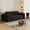 Black, variant on Eyisean 78.8" W Corduroy Boneless Couch, 3-Seater Compression Sofa with Deep Seat, No Assembly Required, Comfy Loveseat Sofa with 2 Pillows, Sofa Couches for Living Room/Apartment