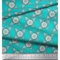 thumbnail image 3 of Soimoi Tissu en Crêpe de Polyester Imprimé Bloc Floral 1 Yard 42 Inch Wide, 3 of 3