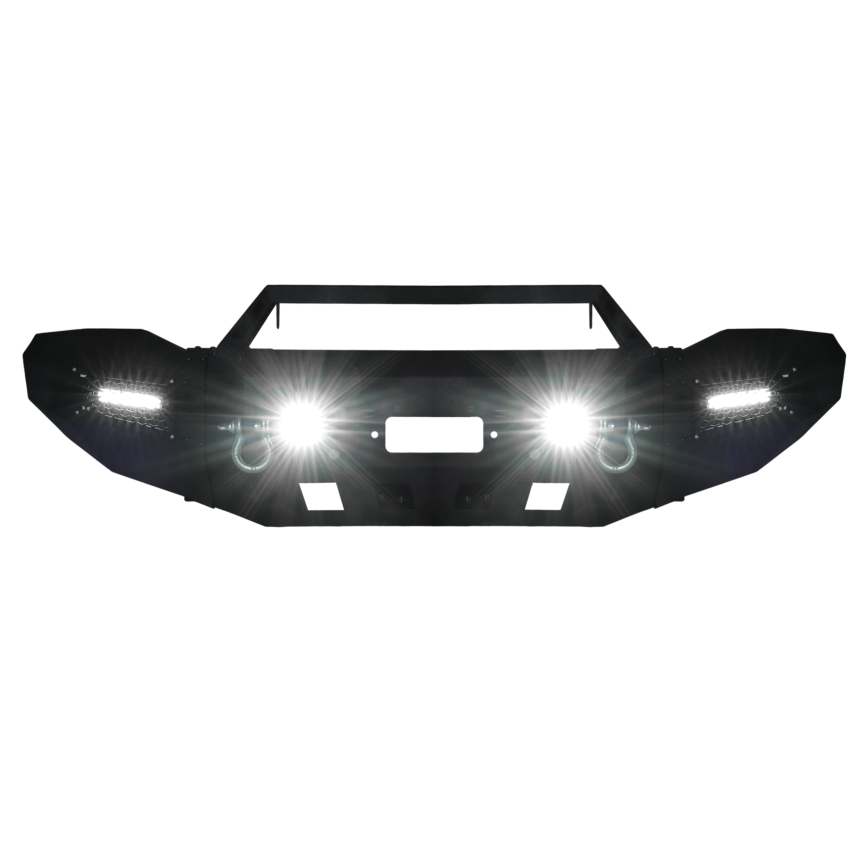 KOJEM Front Bumper Compatible with 2019-2023 Dodge Ram 2500/3500 w/Winch Plate &LED Light