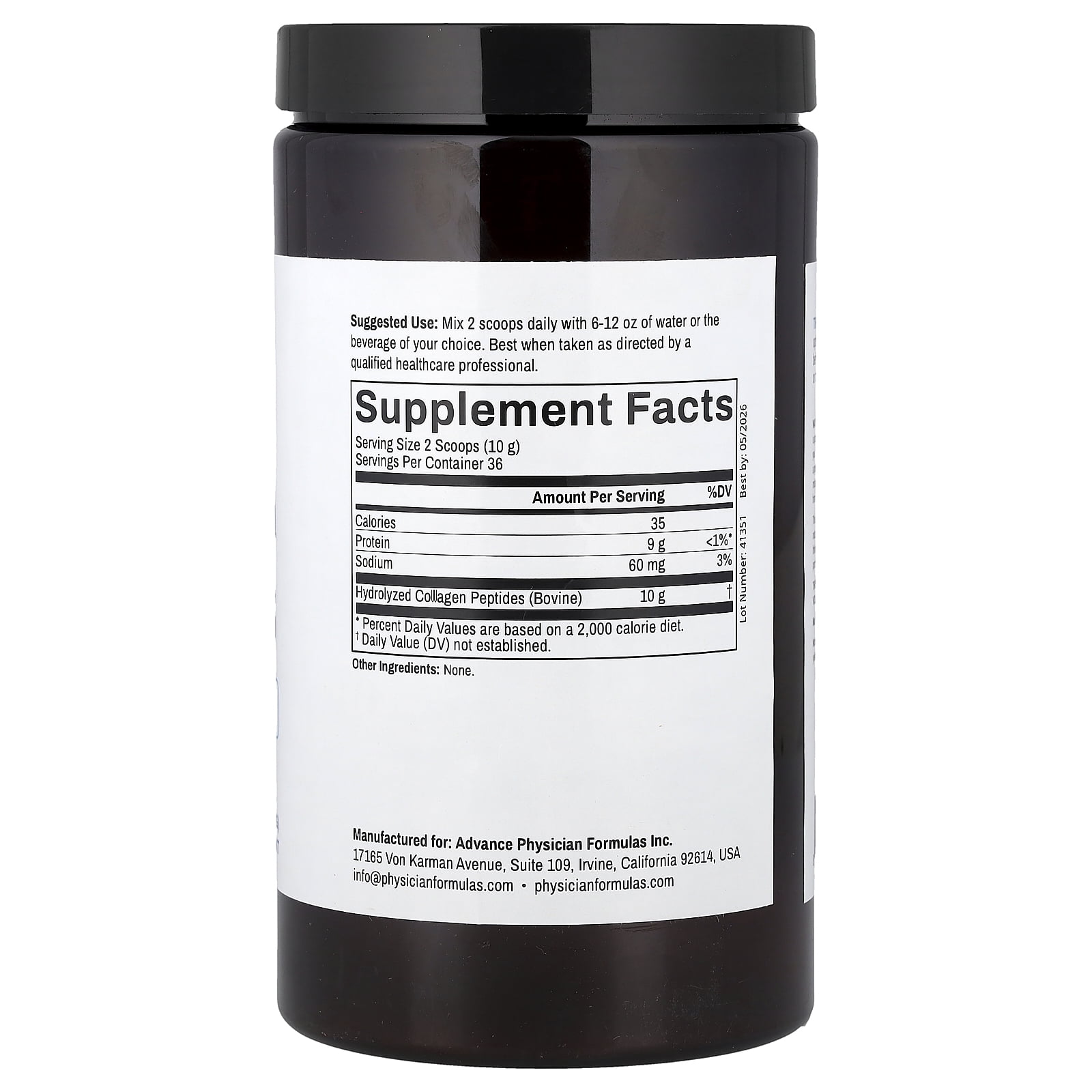 Advance Physician Formulas Collagen Peptides, 12.7 oz (360 g)