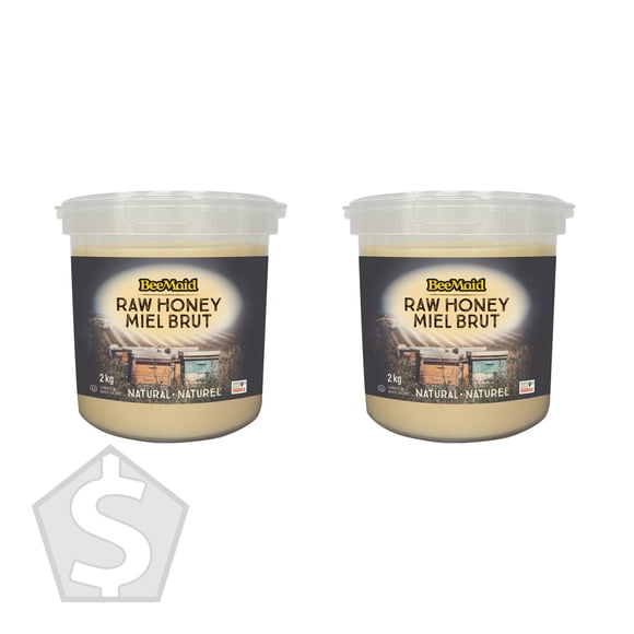 BeeMaid Pure Canadian Honey, 2 kg (Pack of 2), 4 kg Total