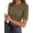 Army Green, variant on MOYIKO Half Sleeve T Shirts for Women Summer Trendy Crewneck Tops Spring Casual Slim Fitted Basic Tees