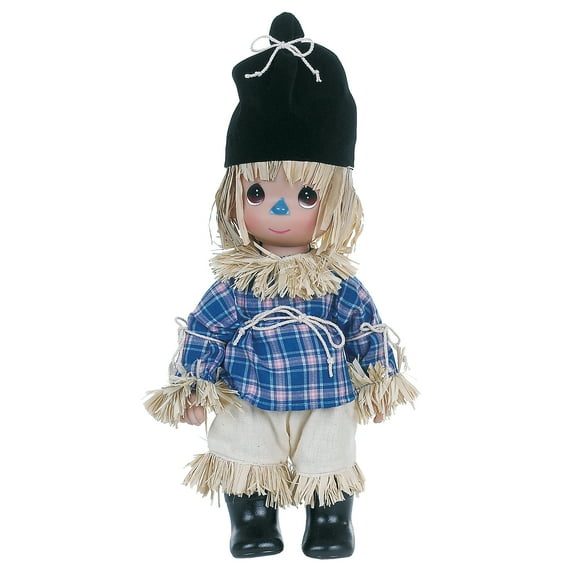 Precious Moments Dolls By The Doll Maker, Linda Rick, Scarecrow; Clever As Can Be, Wizard Of Oz, 7 inch Doll