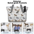thumbnail image 2 of Tote Bag for Women - Bulldog Dog Shoulder Bag - Large Utility Work Duffle Bag with Zipper Handbag for Travel, Work, Sprots, 2 of 5
