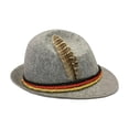 thumbnail image 4 of XIAOCHA Men's Suede Lederhosen Matching Hat Suspender Shorts Oktoberfest Knee Length Pants,Light Gray,Sizes XXL, 4 of 6