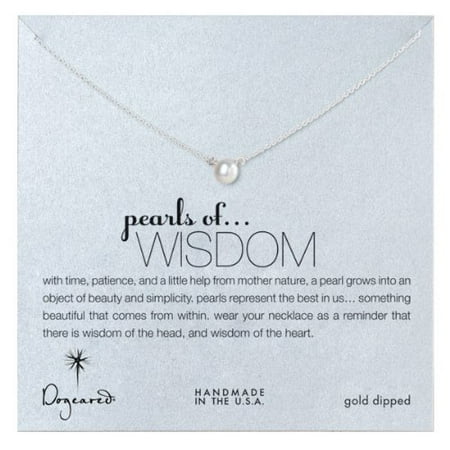 Dogeared Best Mom Necklace - Dogeared Pearls of Wisdom White Pearl Sterling Silver Necklace - PS1021