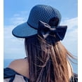 thumbnail image 3 of CoCopeaunts Women's Straw Bucket Hats Beach Sun Hats UV Protection Cute Straw Fisherman Hats Bow Breathable Summer Vacation Rain Hats, 3 of 8