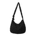 thumbnail image 1 of Bolsa bandolera acolchado de moda para mujer de gran capacidad (negro) Tmvgtek Para Estrenar, 1 of 9