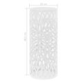 thumbnail image 4 of vidaXL Umbrella Stand Leaves Steel White, 4 of 4