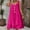 Hot Pink, variant on Odbmxy Sleeveless Women Sun Dresses Beach Midi Dress for Women Holiday Peplum Tank Summer Blue Loose Dress
