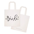 thumbnail image 2 of Bride Wedding Cotton Canvas Tote Bag, 2 of 5