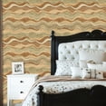 thumbnail image 2 of Marble StonePeel and Stick Wallpaper 23.6in x 9.8ft Abstract Wavy Earthy Tones Striped Dotted Details Contact Paper Vinyl Waterproof Self Adhesive Wall Paper for Bedroom Shelf Cabinet Renter Friendly, 2 of 8