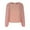 Pink, variant on Long Sleeve Shirts for Women Fall Solid Color Round Neck T Shirts Ladies Casual Going out Blouse Tees