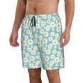 thumbnail image 2 of Naloa Daisy Floral A Men's Beach Shorts, Surfing shorts, Swim trunks, Quick Dry Swim Trunks for Surfing Beach Fun - X-Large, 2 of 9