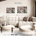thumbnail image 4 of Elephant Stock Open Curtains Wall Art - Horizontal Canvas Wall Art - Living Room Wall Decor - People Canvas - Gray And Brown Decor - 30" x 20", 4 of 8