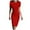 Red, variant on Women's Fall Fashion Long Sleeve Mini Dress Bodycon Short Party Date Night Going Out Dresses Green