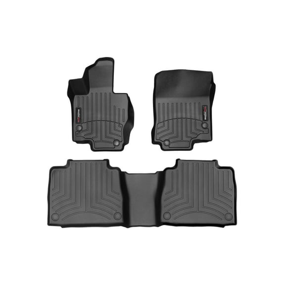 WeatherTech Custom Fit FloorLiners compatible with Mercedes AMG GLE 63 S SUV, GLE SUV, AMG GLE 53 SUV, GLE-Class - 1st & 2nd Row, Black