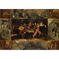 thumbnail image 2 of Frans Francken the Younger 18x14 Gold Ornate Wood Frame and Double Matted Museum Art Print Titled - The Story of the Prodigal Son (1600 - 1620), 2 of 4