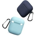 thumbnail image 2 of AirPods Case, Full Protective Silicone AirPods Accessories Cover Compatible with Apple AirPods 2 Wireless and Wired Charging Case(Front LED Visible) 2 Pack, 2 of 7