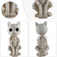 thumbnail image 3 of Estatua de esqueleto de vaca para Halloween, vaca, caballo, gato, rana, animales de esqueleto realistas, decoraciones de Halloween para el patio, esqueleto espeluznante, esqueleto de animal de vaca pa, 3 of 8
